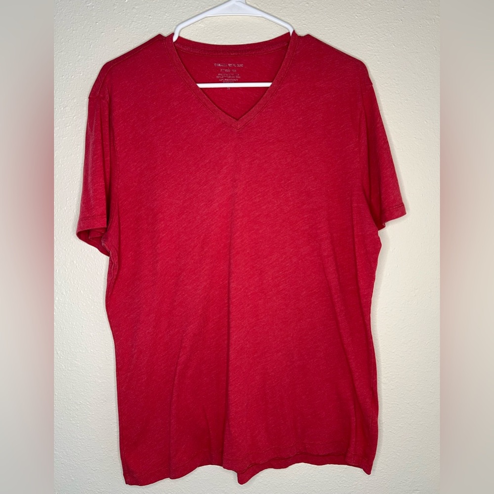 Red V-Neck T-Shirt